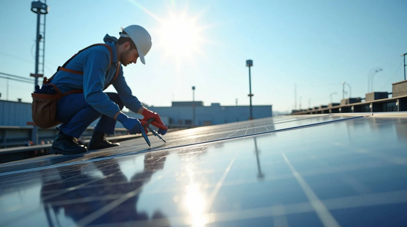 Instalación industrial de paneles solares Sinergic
